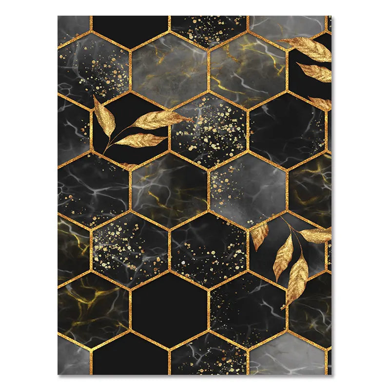 Norév Abstract Art Print Wall Art Decor Black White