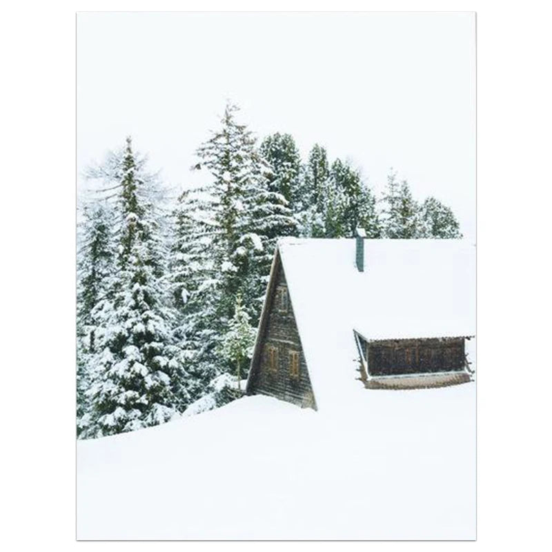 Nordic Moose Posters and Prints Winter Animal Snow Wall Art Forest