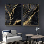 Norév Abstract Art Print Wall Art Decor Black White