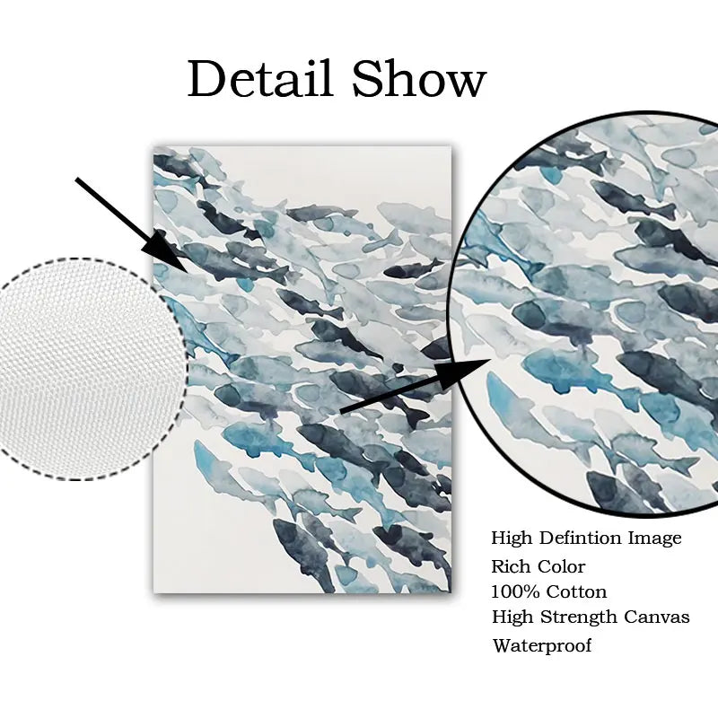 Nordic Simple Abstract Fish Group