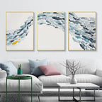 Nordic Simple Abstract Fish Group