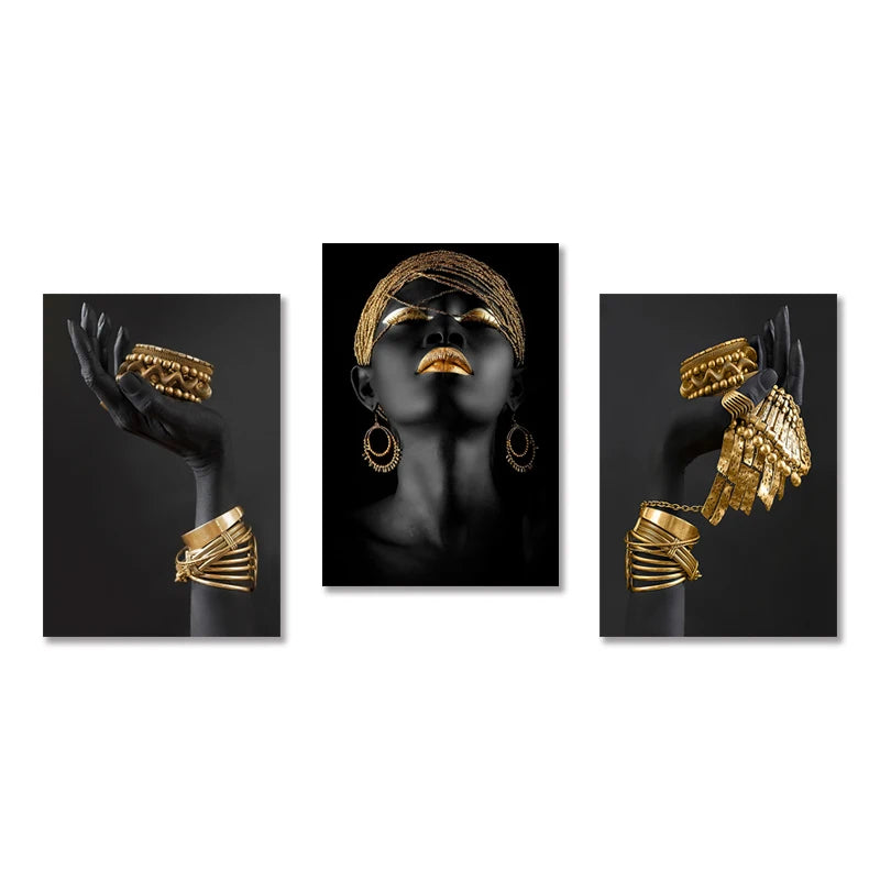 Norév African Woman Wall Painting Art Posters