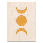 Boho Wall Art Canvas Painting Sun Moon Plants