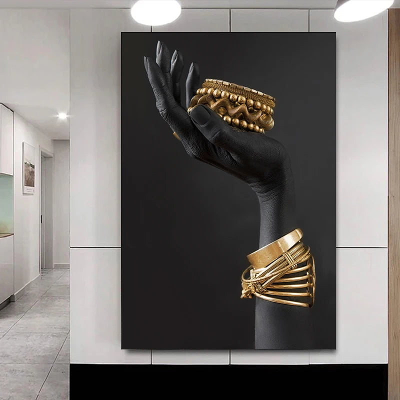 Norév African Woman Wall Painting Art Posters