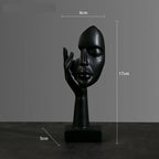 Guérip Resin Abstract Mask Statues European Miniature