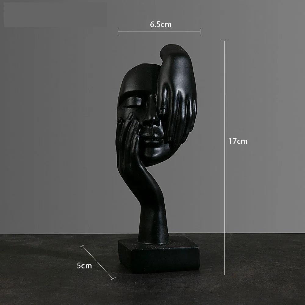 Guérip Resin Abstract Mask Statues European Miniature