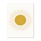 Nordic Minimalist Poster Surfing Sun Waves Print