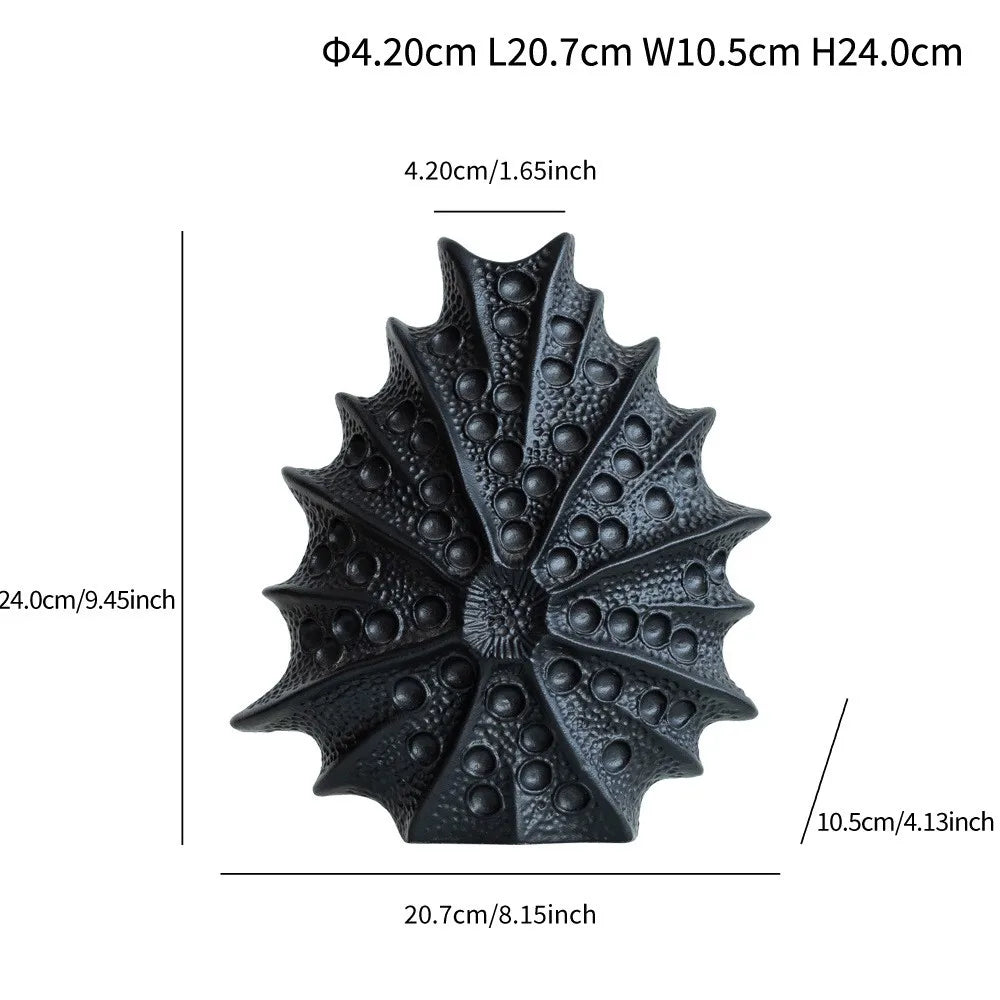 Guérip Ceramic Vase Sea Urchin Shape Figurines