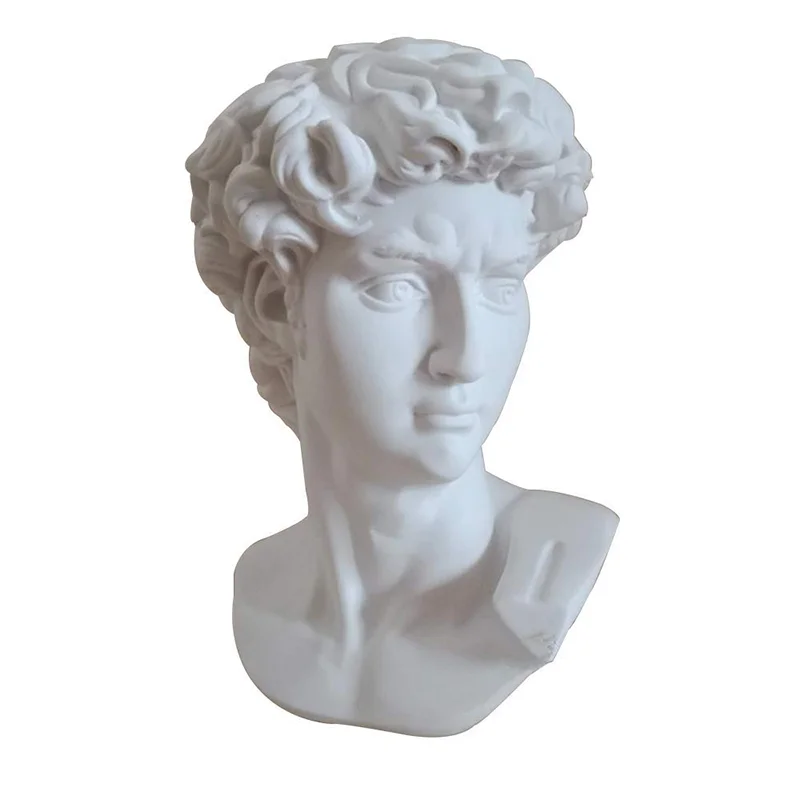 Guérip David Statue Head Portraits Mini Gypsum Michelangelo