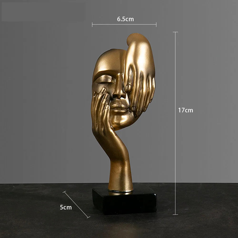 Guérip Resin Abstract Mask Statues European Miniature