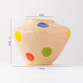 Norév Ceramic Vase Beige Pop Art