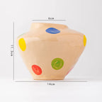 Norév Ceramic Vase Beige Pop Art