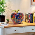Graffiti Apple Sculptural Object with Gold Accent