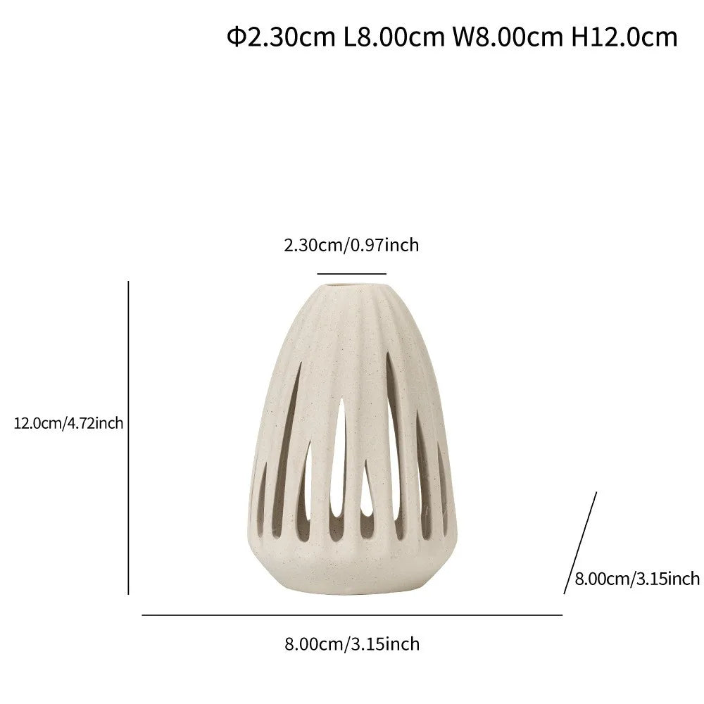 Norév Ceramic Hollow Vase for Dried Flowe