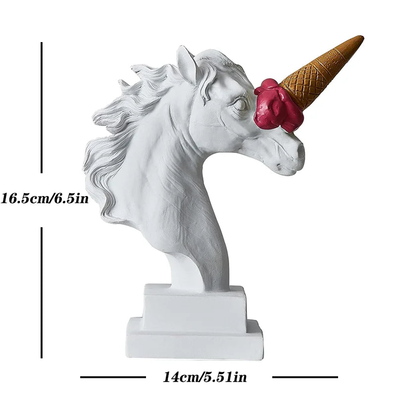 Norév European Modern Decoration Ice Cream Smashing Horse Head