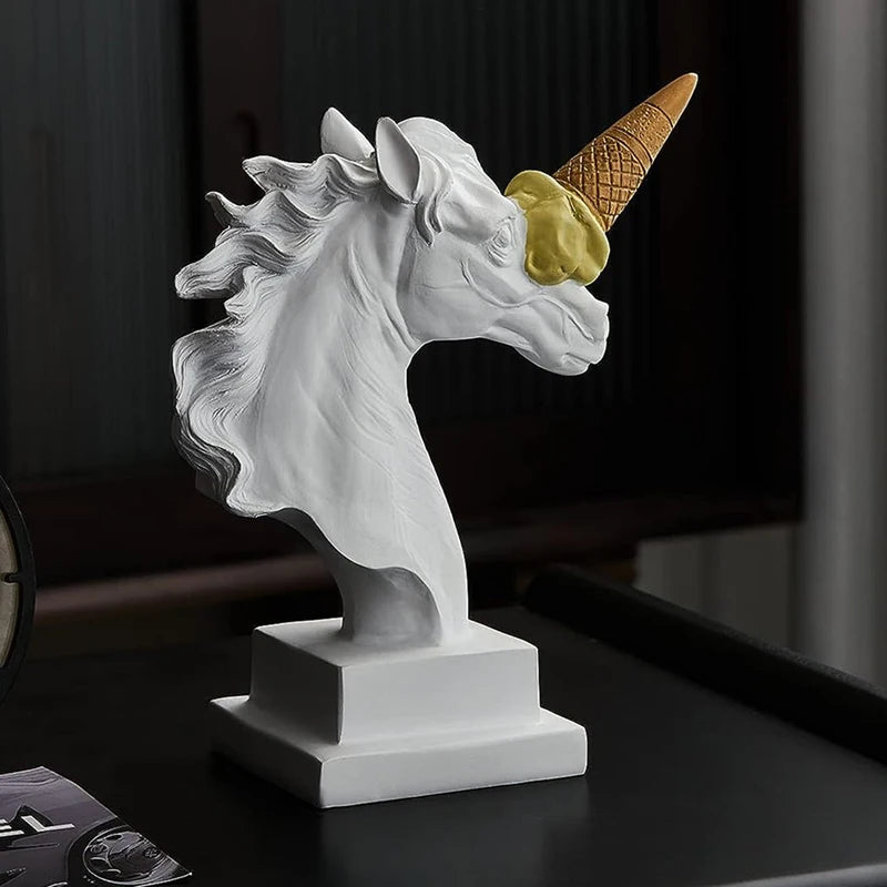 Norév European Modern Decoration Ice Cream Smashing Horse Head
