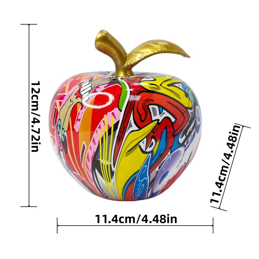 Guérip European Painting Graffiti Apple Art Sculpture Fruit