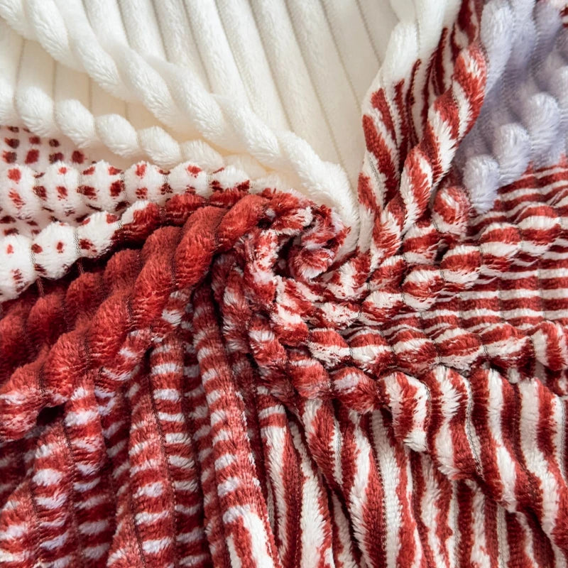 Geometric Flannel Throw Blanket