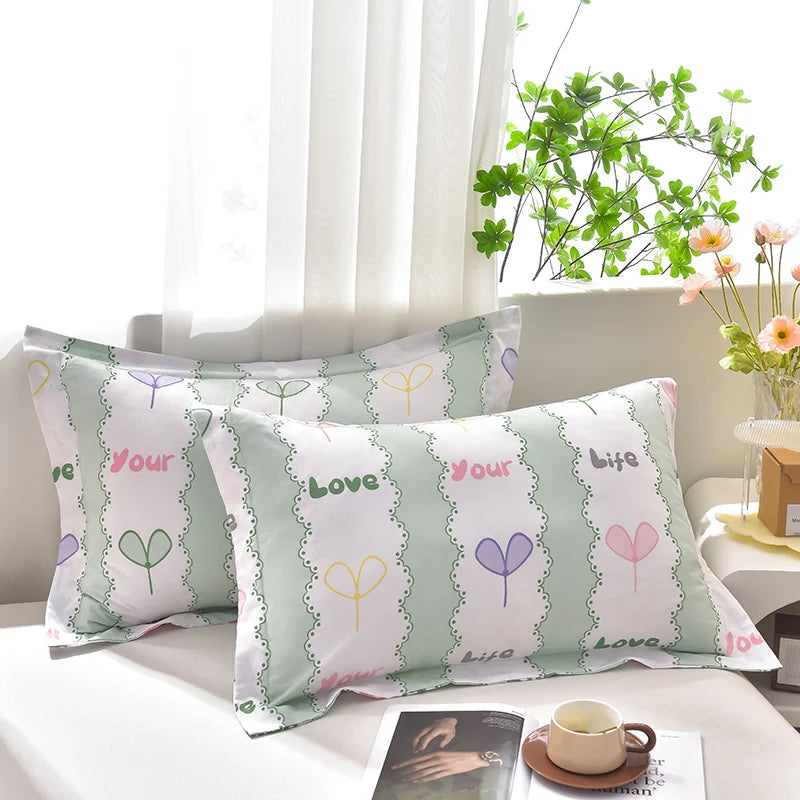Guérip 2pcs Printed Pillowcase