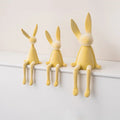 Guérip Nordic Home Decorate Flocking Rabbit Statue Christmas Room Decor