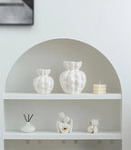 Norév Nordic White Ceramic Vase Centerpiece Ornament