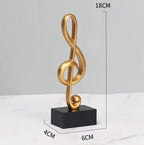 Guérip Musical Sculpture Statue Music Note
