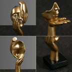 Guérip Resin Abstract Mask Statues European Miniature