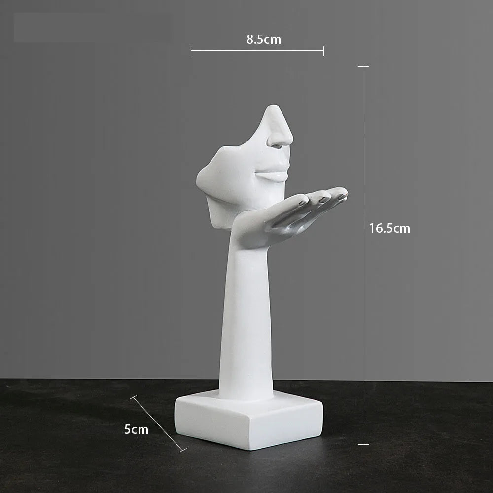 Guérip Resin Abstract Mask Statues European Miniature