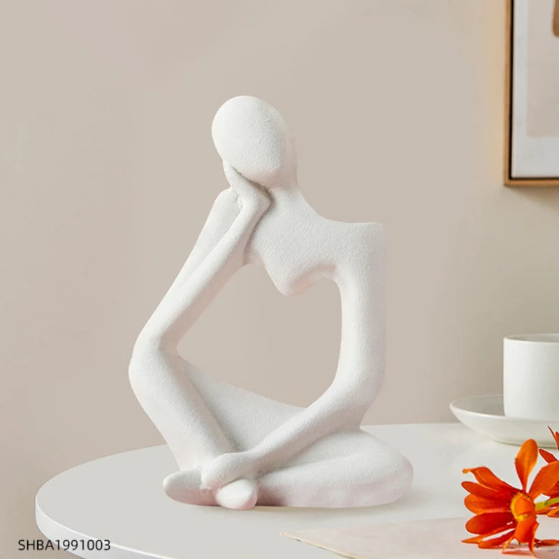 Guérip Ceramic Thinker Vase Girl Ornament Nordic Vase