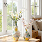 Norév Modern Wavy Ceramic Vase Abstract Boho Nordic