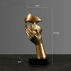 Guérip Resin Abstract Mask Statues European Miniature