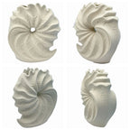 Norév Ocean Conch Shape Vase Simple Beige Ceramic