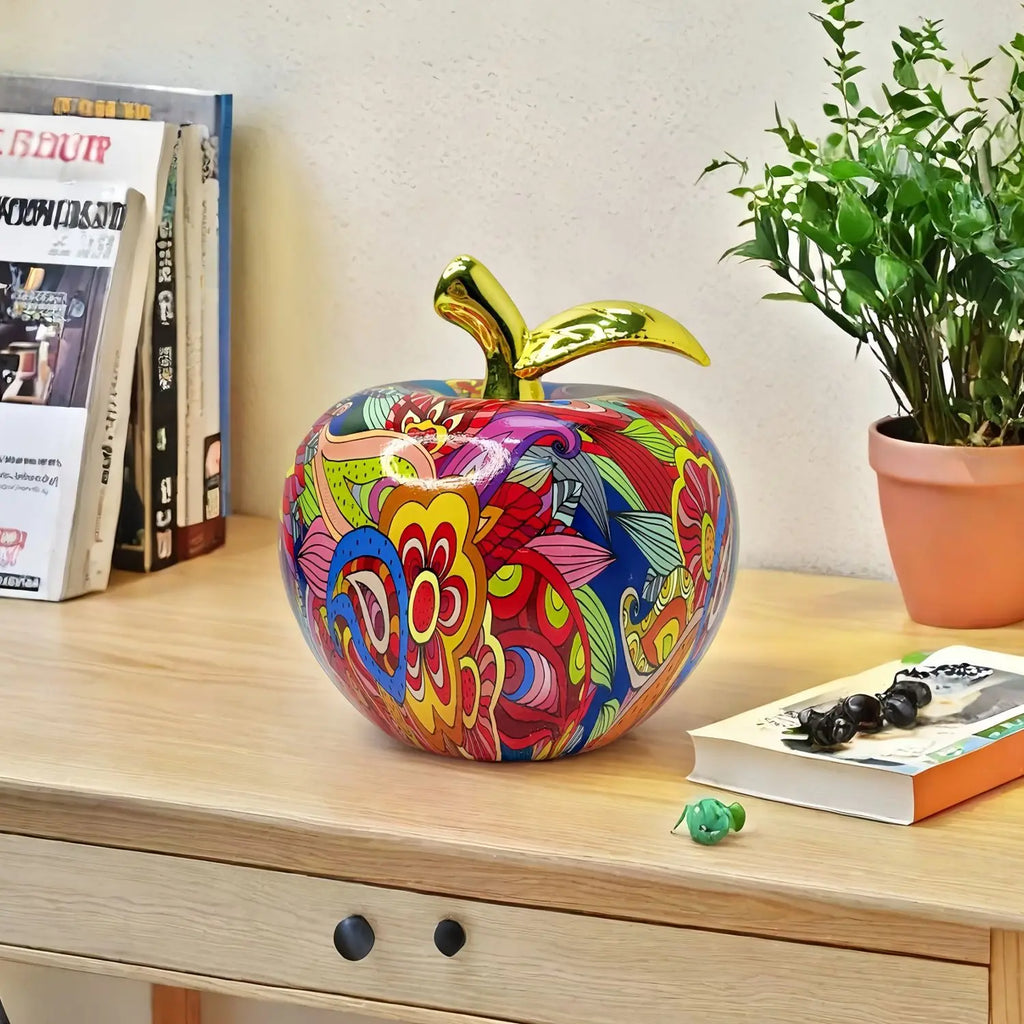 Guérip European Painting Graffiti Apple Art Sculpture Fruit