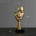 Guérip Resin Abstract Mask Statues European Miniature
