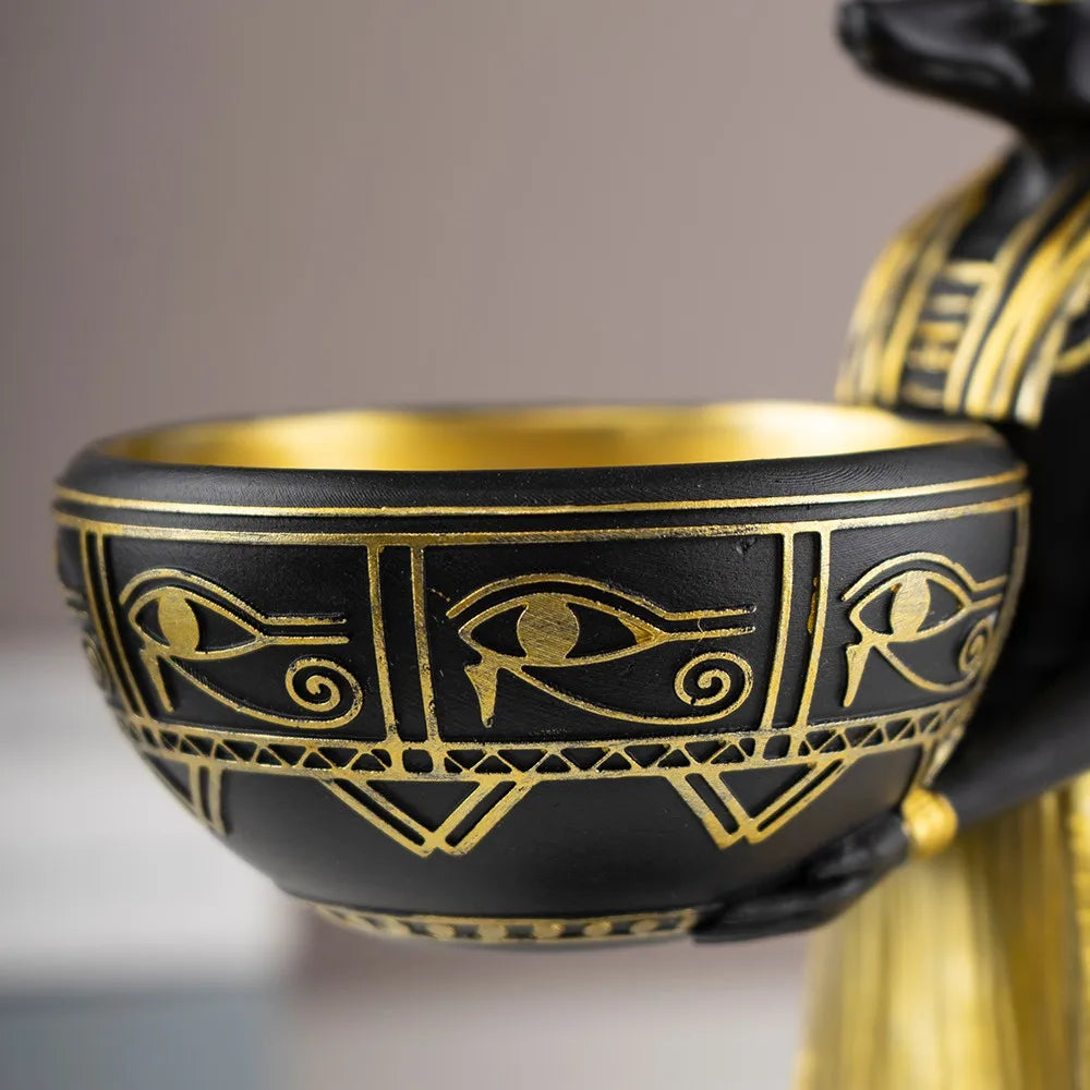 Guérip Anubis Guardian Bowl Sculpture