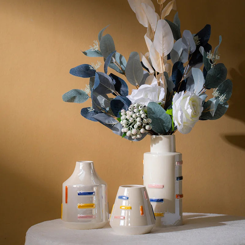 Norév Ceramic Dopamine Décor Vase Colorful