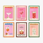 Cocktail Mojito Juice Drinks Bar Vintage Wall Art