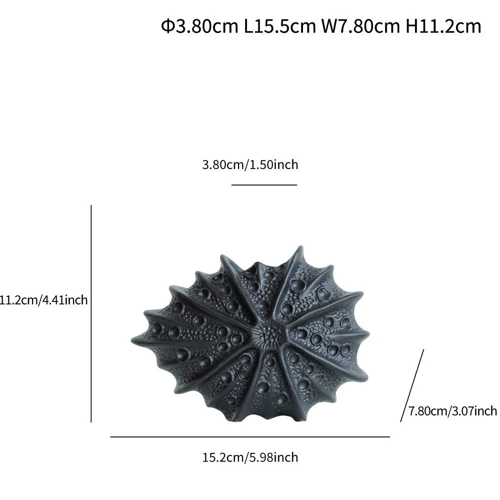 Guérip Ceramic Vase Sea Urchin Shape Figurines