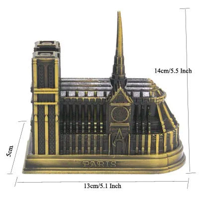 Guérip Metal Architecture Figurine World Famous Landmark Building