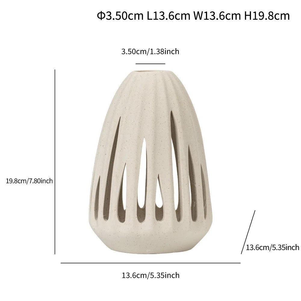 Norév Ceramic Hollow Vase for Dried Flowe