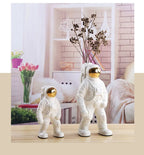 Norév Porcelain Astronaut Vase Figurines Bookshelves