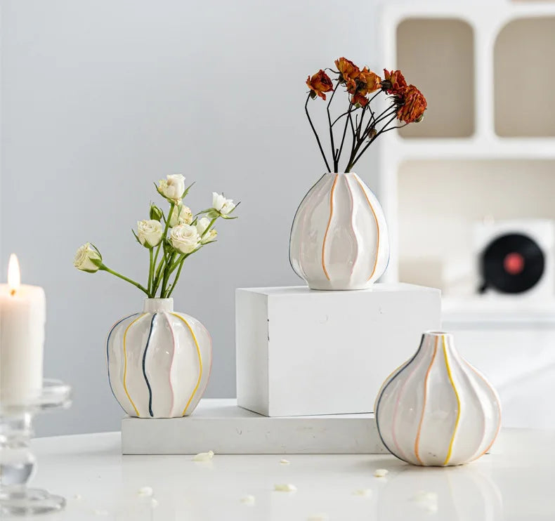 Norév Cute Bud Vase for Dried Flowers Pampas Grass