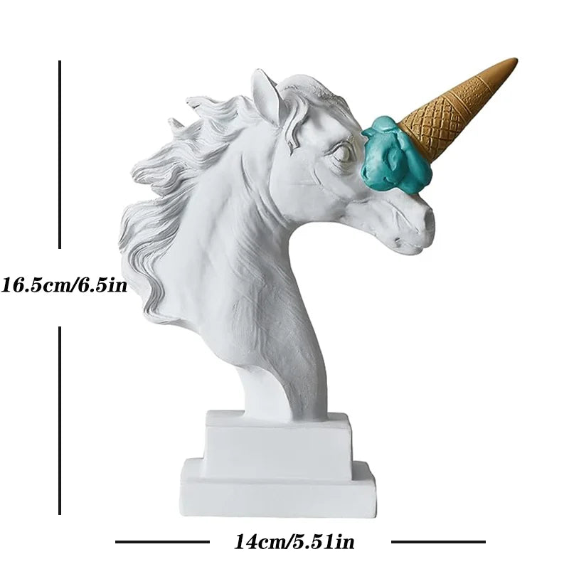 Norév European Modern Decoration Ice Cream Smashing Horse Head