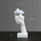 Guérip Resin Abstract Mask Statues European Miniature