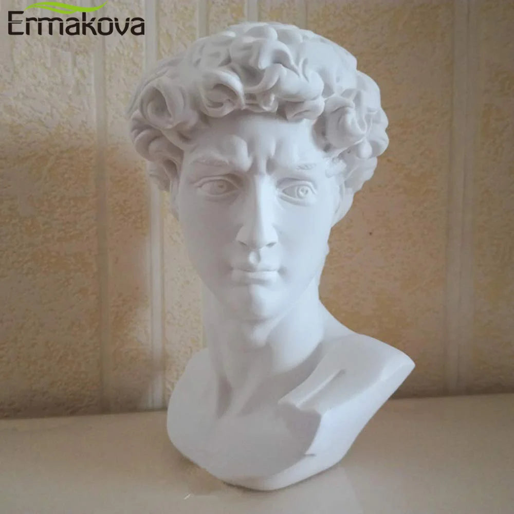 Guérip David Statue Head Portraits Mini Gypsum Michelangelo