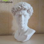 Guérip David Statue Head Portraits Mini Gypsum Michelangelo