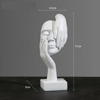 Guérip Resin Abstract Mask Statues European Miniature