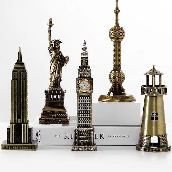 Guérip Metal Architecture Figurine World Famous Landmark Building