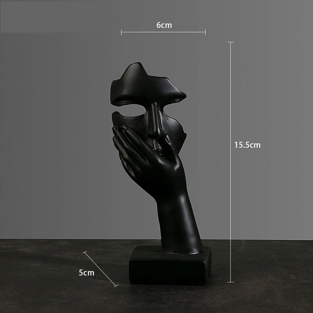 Guérip Resin Abstract Mask Statues European Miniature
