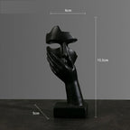 Guérip Resin Abstract Mask Statues European Miniature